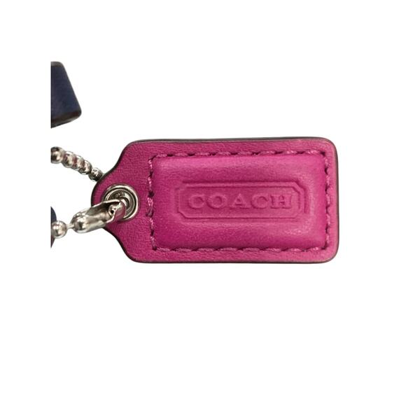 Coach Wristlet Women’s 1 Size Smooth And Quilted Leather Maroon And Fuchsia Pink - Picture 5 of 5